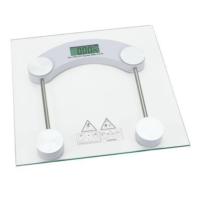 Balança Digital 180kg Vidro Temperado LCD Top House
